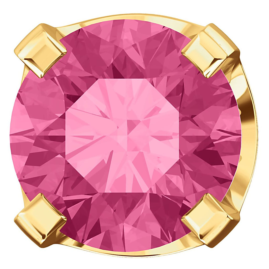 5mm, 1.0cts Simulated Tourmaline 4-Prong Stud Earrings 14K Yellow Gold - 1000Jewels.com