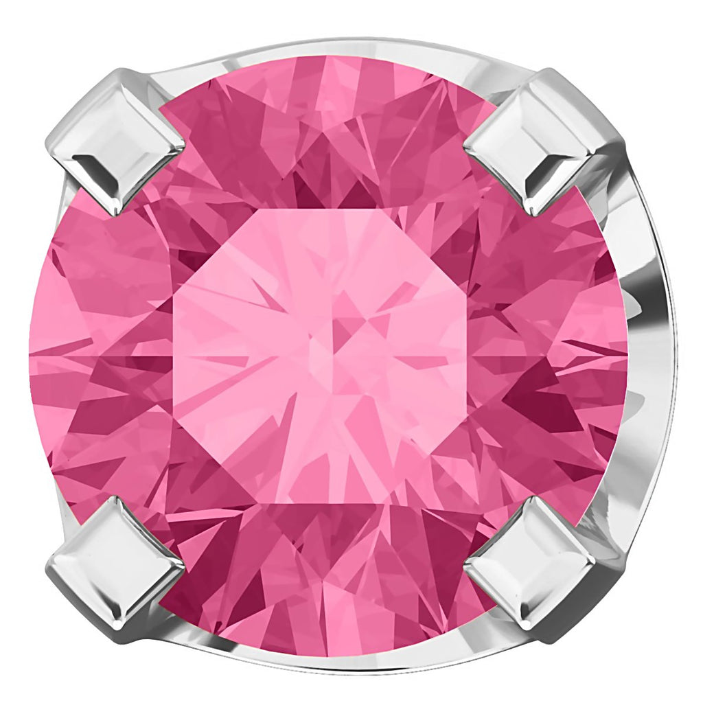 4mm, 0.5cts Simulated Tourmaline 4-Prong Stud Earrings 14K White Gold - 1000Jewels.com