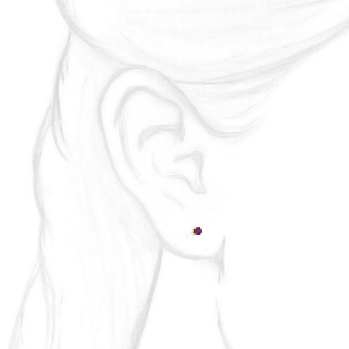 2mm, 0.06cts Trustmark Created Alexandrite Screw Back Earrings 14K Yellow Gold - 1000Jewels.com