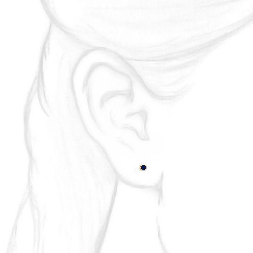 2mm, 0.06cts Trustmark Created Sapphire 4-Prong Screw Back Stud Earrings 14K Yellow Gold - 1000Jewels.com