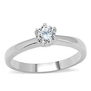 Maylene: 0.50ct Russian Ice Diamond CZ Solitaire Promise Ring 316 SS - Trustmark Jewelers - Promise Rings - 2