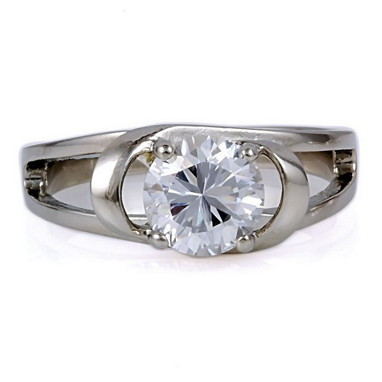 Infinite Love: 1.6cts Russian Ice Diamond CZ Promise Friendship Ring - Trustmark Jewelers - Engagement Rings - 1