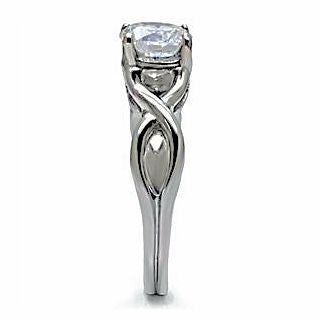 Infinity: 1.25ct Stainless Steel Russian Ice Diamond CZ Promise Ring - Trustmark Jewelers - Promise Rings - 3