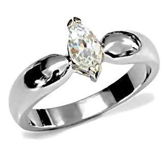 Bambi: 0.50ct Russian Ice Simulated Diamond CZ Promise Ring 316 Steel - Trustmark Jewelers - Promise Rings - 2