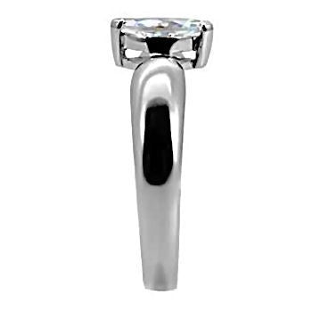 Bambi: 0.50ct Russian Ice Simulated Diamond CZ Promise Ring 316 Steel - Trustmark Jewelers - Promise Rings - 4