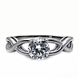 Infinity: 1.25ct Stainless Steel Russian Ice Diamond CZ Promise Ring - Trustmark Jewelers - Promise Rings - 1